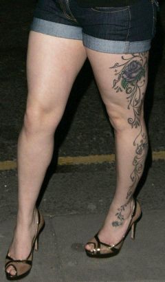 Mutya Buena Leg Tattoo